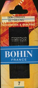 Bohin 0318 Between / Quilting Needles Size 7 (20 needles)