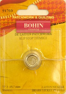 Bohin Leder Fingerhut Medium - Bequemer Schutz Für Nähanfänger & Profis