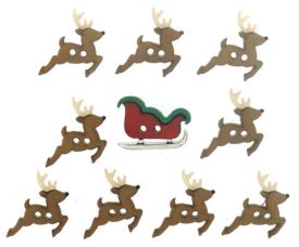 Dress it Up JBT Sew Cute Sleigh Reindeer (11)