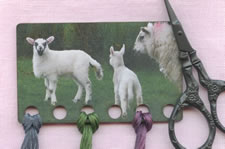 Kelmscott Spring Lambs Vintage Postcard Threadkeep 