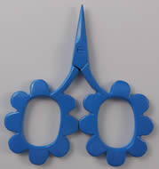 Kelmscott Mini Flower Power 2.5 inch Blue Scissors 