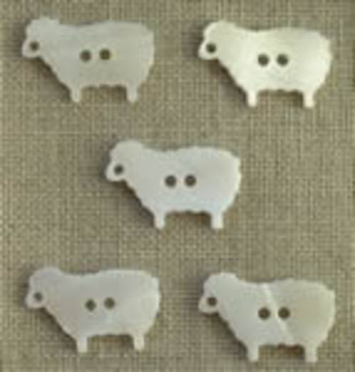 Kelmscott Mother of Pearl Button Sheep (5)