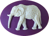 Kelmscott Paisley Elephant Needle Minder