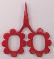 Kelmscott Mini Flower Power 2.5 inch Red  Scissors 