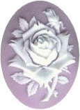 Kelmscott Rose on Lilac Needle Minder