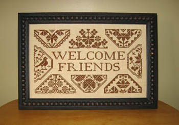 Midnight Stitching Quaker Welcome