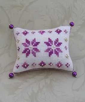 Mini Quaker Flowers Collection - biscornu design