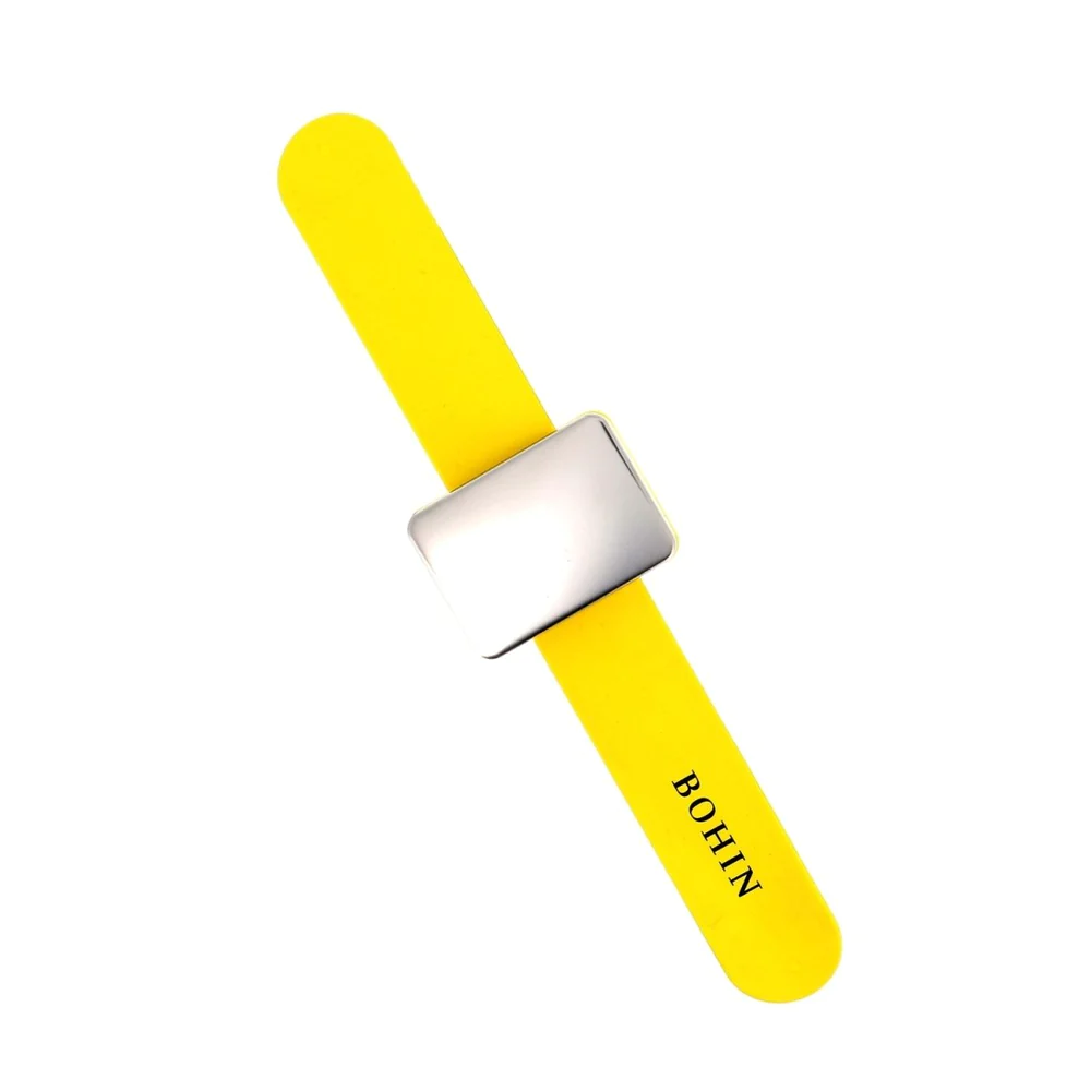 Bohin Magnetic Pincushion Bracelet - Yellow 98985