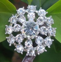 Crystal Rhinestone 30 mm CR 67 With Shank  (1 piece)