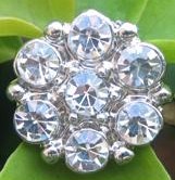 Crystal Rhinestone 22 mm CR 68 Without Shank (1 piece)