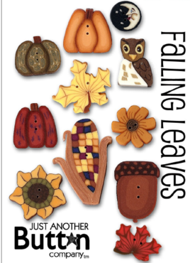 JABC Button Card Falling Leaves