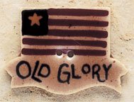 MH 43158 Ceramic Button Old Glory