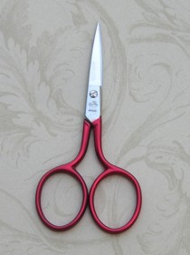 Premax Red 3 1/2 inch Soft Touch Scissors