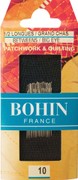 Bohin 0323 Between / Quilting Big Eye Needles Size 10 (20 needles)