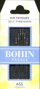 Bohin 01099 Bohin Self / Easy Threading Needles Assorted Size 3/8 (6 needles)