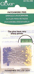 Clover 232CV  Patchwork Glasshead Pin Size 23 1 7/16 in (100)