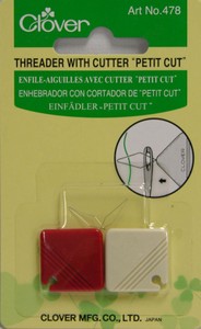 Clover 478CV Petit Cut Needle Threader with Cutter
