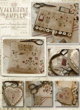 With Thy N & T Valentine Sampler Thread Pack 