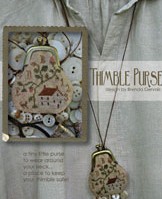 WIth Thy N & T Home Sweet Home  Thimble Purse Chart (includes antique thimble purse)