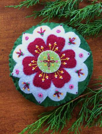 American Homestead Wool Felt Pattern Windflower