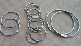 12 Various Sizes Nickel Rings