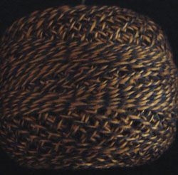 Valdani Pearl Cotton 12 PT 12 Twisted Tweed Black Gold