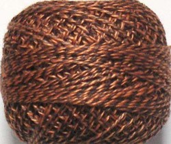 Valdani Pearl Cotton 12 PT6 Twisted Tweed Orange