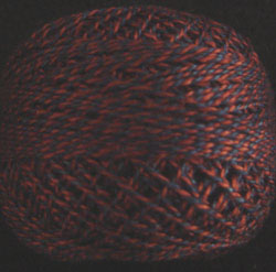 Valdani Pearl Cotton 12 PT9 Twisted Tweed Dark Red