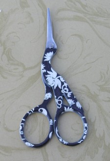 Black and Cream  Stork Scissors  # 2