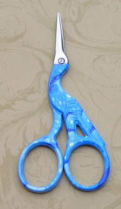 Floral Multi Blue Stork Scissors Special