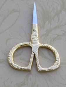 Santa Scissors Gold