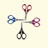 Travel Folding Scissors - Black 1