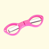 Travel Folding Scissors - Rose Red