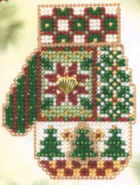 Mill Hill Treasured Charmed Mitten Patchwork Holiday