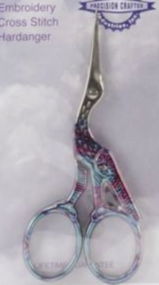 Light colored stained glass stork