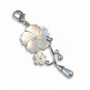 Little Stitches Mother of Pearl Fob - White Blossom Cascade