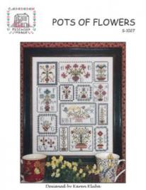 Rosewood M Pots of Flowers