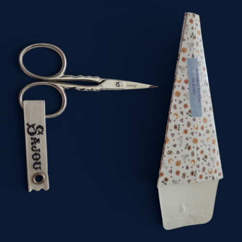 Sajou 3.5" Chromed Embroidery Scissors - Scallop