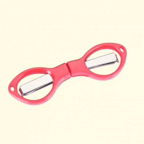 Travel Folding Scissors - Red