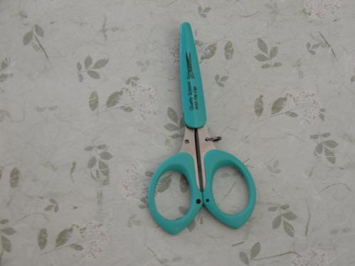 Blue Scissors With File Cap