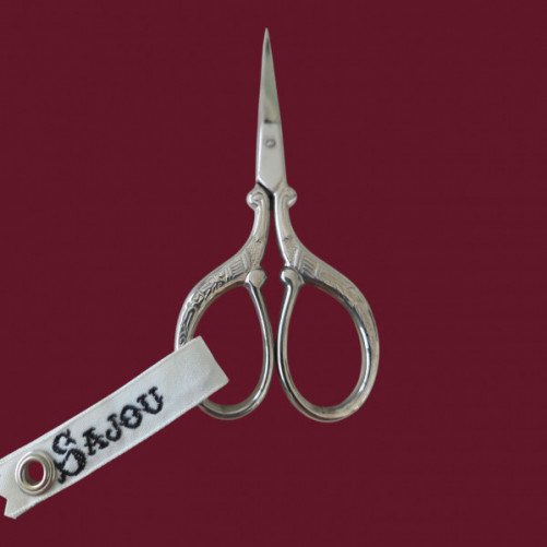 Sajou 3.75" Chromed Embroidery Scissors - Vitry