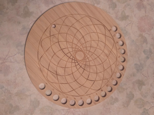 Dreamcatcher Medallion Wooden Thread Holder - Prototype