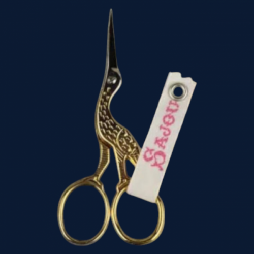 Sajou 3.5" Gilded Stork Embroidery Scissors � Small