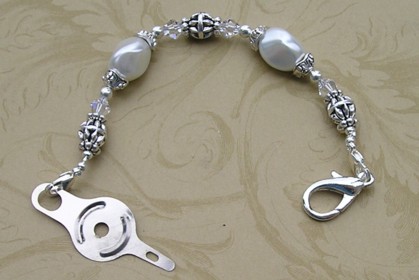 Swarovski Pearl Scissor Fob Special