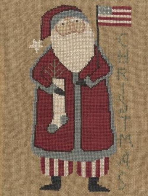 Teresa Kogut Santa's Flag Punchneedle