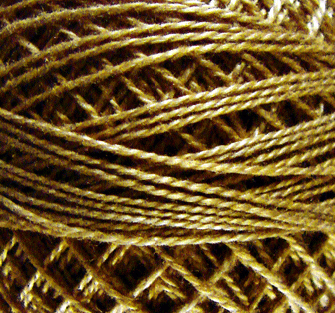 Valdani Pearl Cotton 12 852 Antique Gold Medium