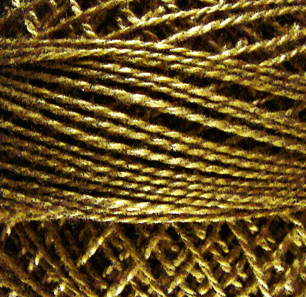 Valdani Pearl Cotton 12 853 Antique Gold Dark