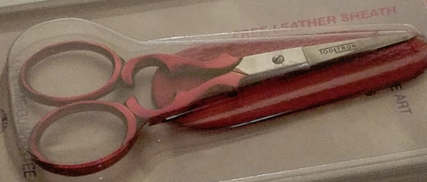 Red Scissors with Sheath